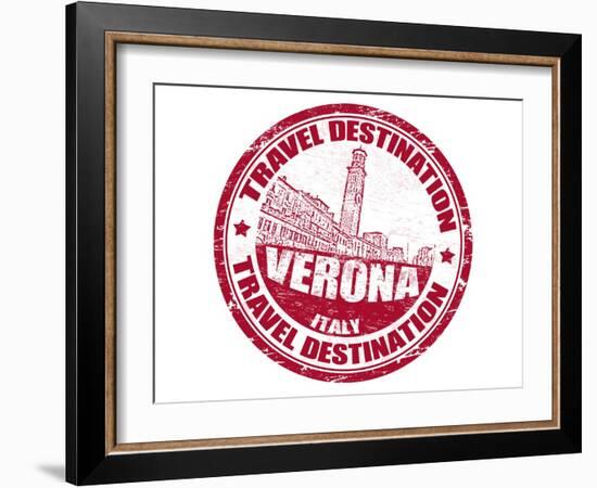 Verona Stamp-radubalint-Framed Art Print