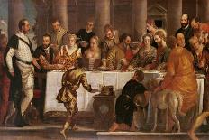 The Wedding at Cana, Servants Pouring the Water, Miraculously Changed into Wine-Paolo Veronese-Giclee Print