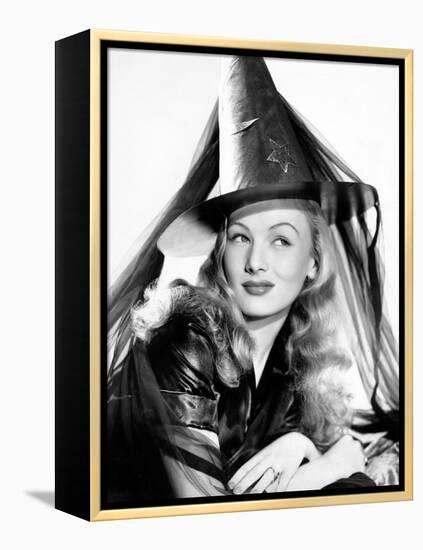 Veronica Lake in Publicity Pose for I Married a Witch, 1942-null-Framed Stretched Canvas