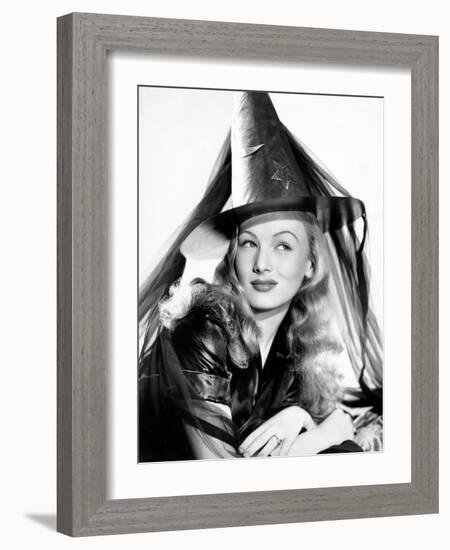 Veronica Lake in Publicity Pose for I Married a Witch, 1942-null-Framed Photo