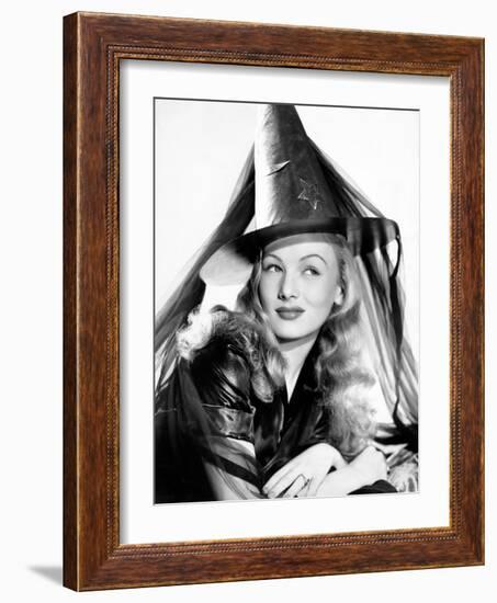 Veronica Lake in Publicity Pose for I Married a Witch, 1942-null-Framed Photo