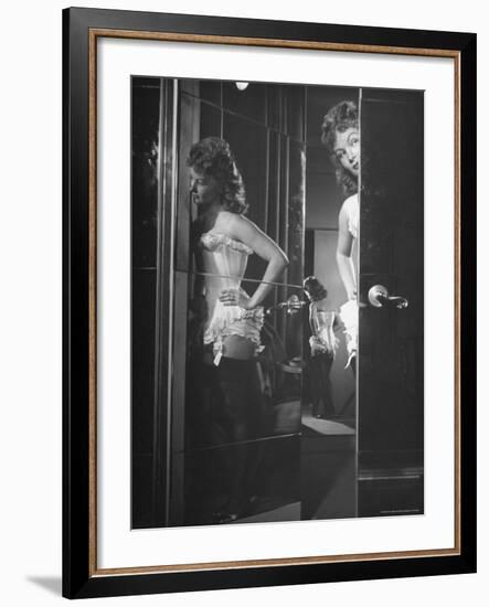 Veronica Lake Wearing Corset-Peter Stackpole-Framed Premium Photographic Print