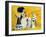 Veronica on the Porch Yellow-Vaan Manoukian-Framed Art Print