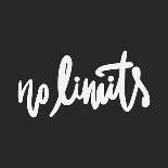 No Limits. Hand Lettering and Custom Typography for Your Designs: T-Shirts, Bags, for Posters,-Veronika M-Art Print