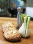 Ciabatta, Fennel Bulb and Pepper Shaker, Barbecue Behind-Véronique Leplat-Photographic Print