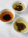 Three Bowls of Different Types of Tea-Véronique Leplat-Photographic Print