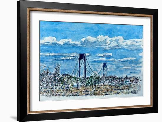 Verrazano Bridge, Staten Island-Anthony Butera-Framed Giclee Print