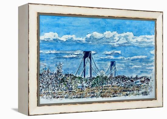 Verrazano Bridge, Staten Island-Anthony Butera-Framed Premier Image Canvas