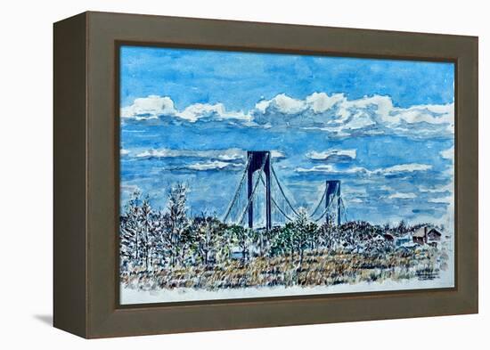 Verrazano Bridge, Staten Island-Anthony Butera-Framed Premier Image Canvas