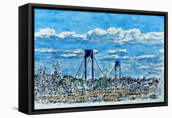 Verrazano Bridge, Staten Island-Anthony Butera-Framed Premier Image Canvas