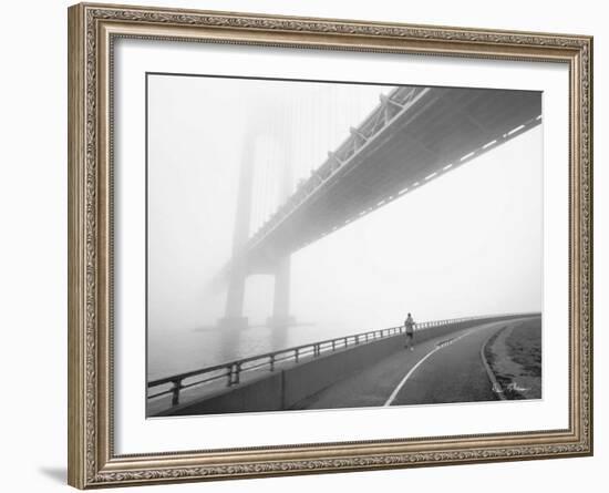 Verrazano Bridge-Henri Silberman-Framed Art Print