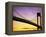 Verrazano Narrows Bridge at Dusk-Alan Schein-Framed Premier Image Canvas