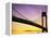 Verrazano Narrows Bridge at Dusk-Alan Schein-Framed Premier Image Canvas