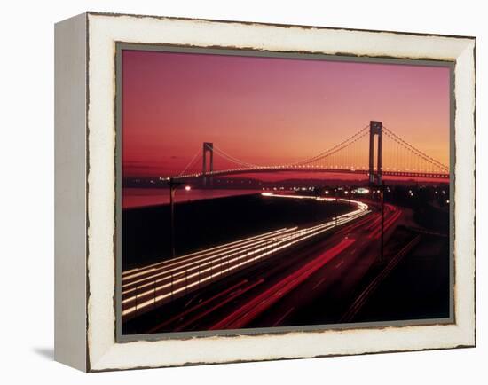 Verrazano-Narrows Bridge, New York City, USA-null-Framed Premier Image Canvas