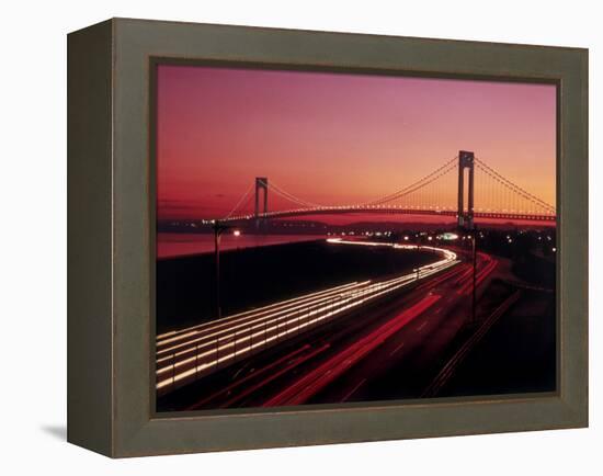 Verrazano-Narrows Bridge, New York City, USA-null-Framed Premier Image Canvas