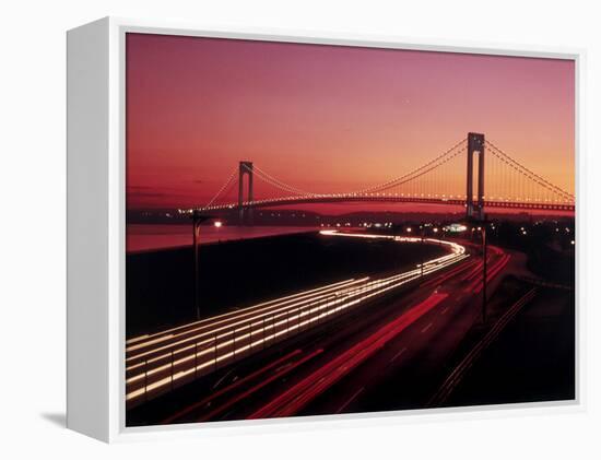 Verrazano-Narrows Bridge, New York City, USA-null-Framed Premier Image Canvas