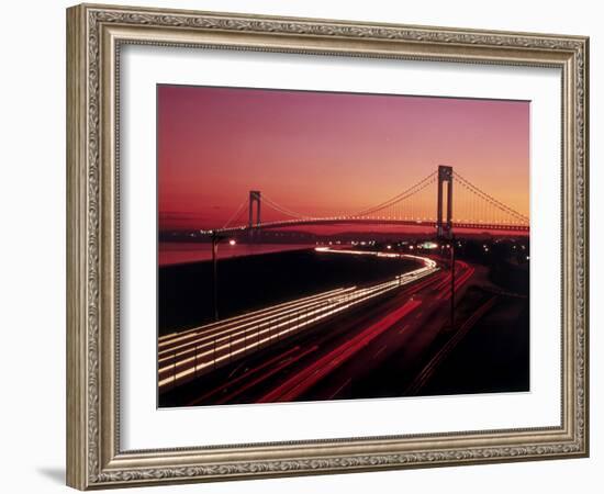 Verrazano-Narrows Bridge, New York City, USA-null-Framed Photographic Print