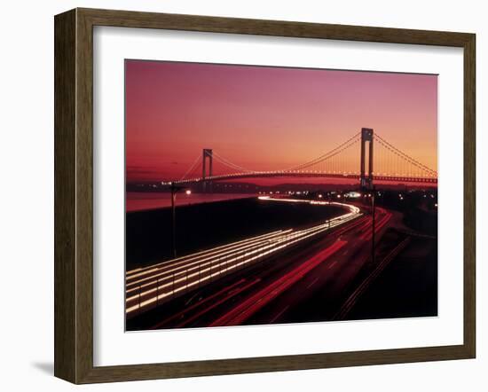 Verrazano-Narrows Bridge, New York City, USA-null-Framed Photographic Print