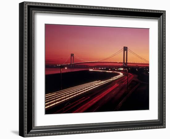 Verrazano-Narrows Bridge, New York City, USA-null-Framed Photographic Print