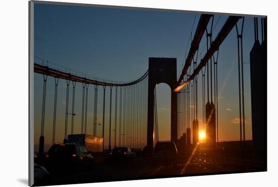 Verrazano Narrows Bridge, Sunset, 2017 (Photograph)-Anthony Butera-Mounted Photographic Print