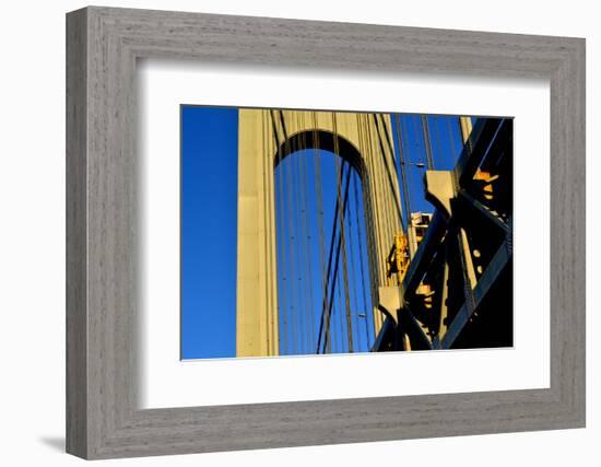 Verrazano Narrows Bridge Tower, 2017, (Photograph)-Anthony Butera-Framed Photographic Print