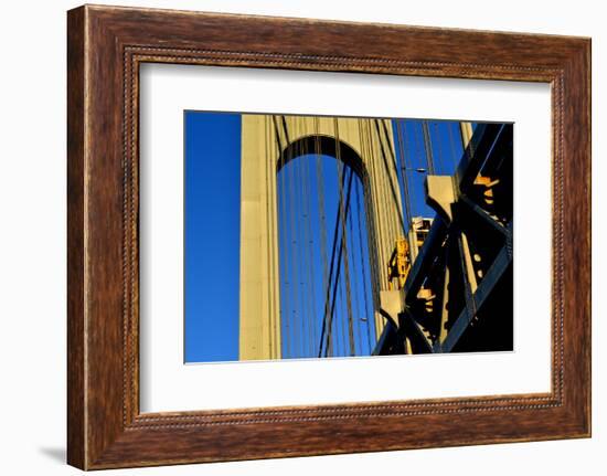 Verrazano Narrows Bridge Tower, 2017, (Photograph)-Anthony Butera-Framed Photographic Print