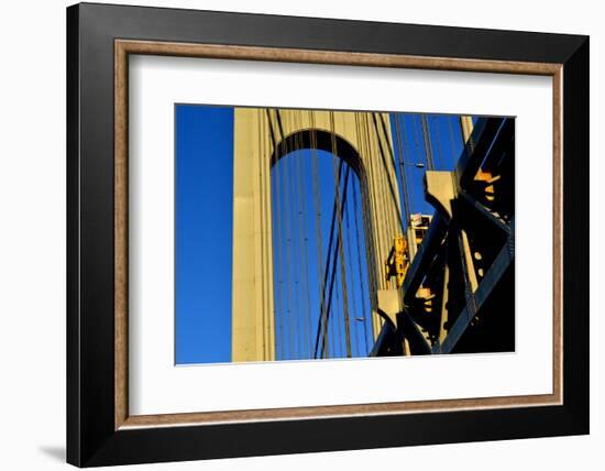 Verrazano Narrows Bridge Tower, 2017, (Photograph)-Anthony Butera-Framed Photographic Print