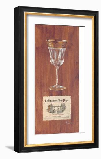 Verre Chateauneuf-Du-Pape-Pascal Cessou-Framed Art Print