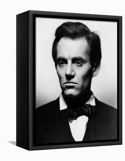 Vers sa destinee YOUNG MR. LINCOLN by John Ford with Henry Fonda, 1939 (b/w photo)-null-Framed Stretched Canvas