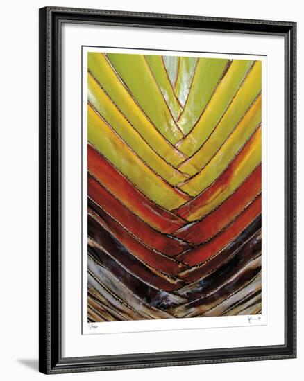 Vertical Color Palm-John Gynell-Framed Giclee Print