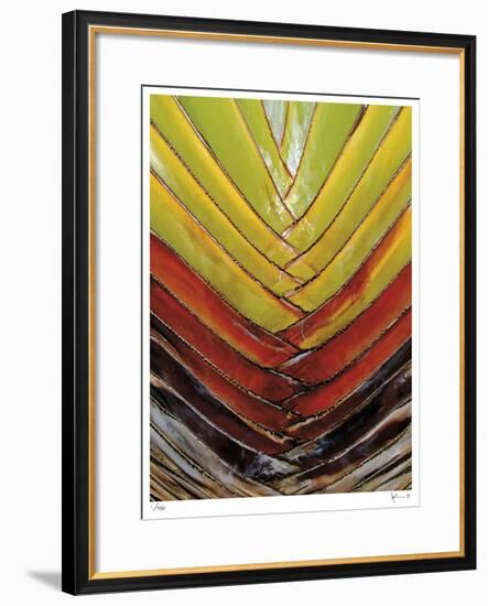 Vertical Color Palm-John Gynell-Framed Giclee Print