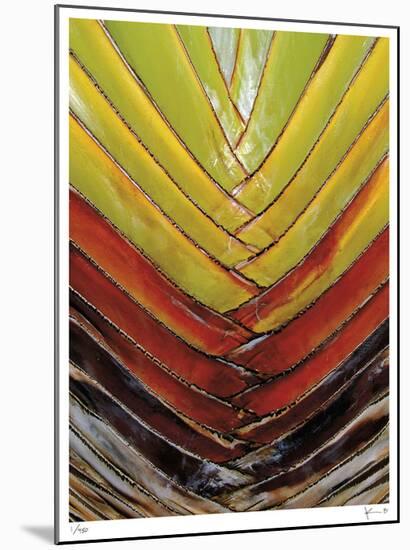 Vertical Color Palm-John Gynell-Mounted Giclee Print