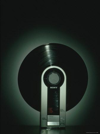 Vertical Flamingo Record Player Made by Sony' Photographic Print - Ted Thai  | Art.com