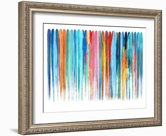 Vertical Lines 4, 2024-David Moore-Framed Art Print