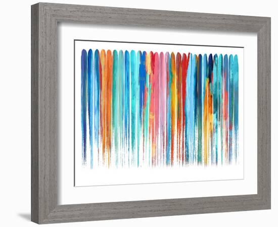 Vertical Lines 4, 2024-David Moore-Framed Art Print