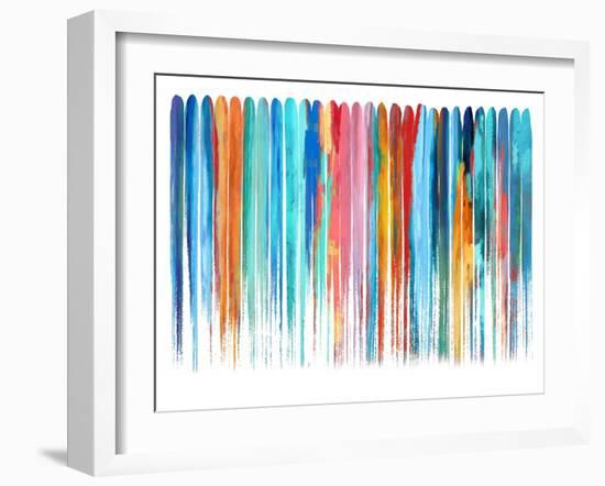 Vertical Lines 4, 2024-David Moore-Framed Art Print