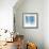 Vertical Lines 8 Blue-David Moore-Framed Art Print displayed on a wall