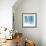 Vertical Lines 8 Blue-David Moore-Framed Art Print displayed on a wall