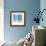 Vertical Lines 8 Blue-David Moore-Framed Art Print displayed on a wall