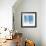 Vertical Lines 8 Blue-David Moore-Framed Art Print displayed on a wall