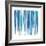 Vertical Lines 8 Blue-David Moore-Framed Art Print