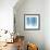 Vertical Lines 8 Blue-David Moore-Framed Art Print displayed on a wall