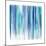 Vertical Lines 8 Blue-David Moore-Mounted Art Print