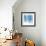 Vertical Lines 8 Blue-David Moore-Framed Art Print displayed on a wall