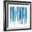 Vertical Lines 8 Blue-David Moore-Framed Art Print