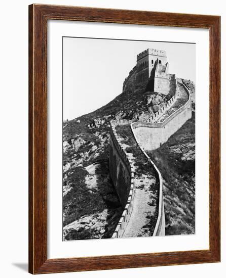 Vertical Section of Great Wall of China-Bettmann-Framed Photographic Print