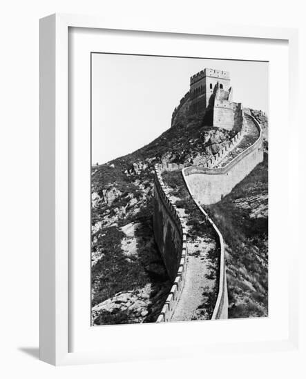 Vertical Section of Great Wall of China-Bettmann-Framed Photographic Print