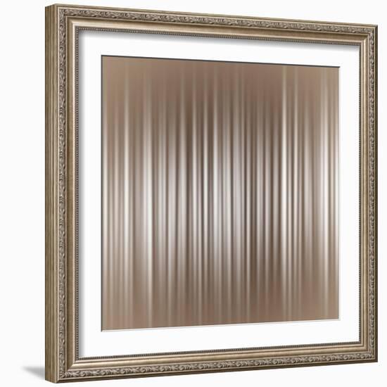 Vertical Strip Neutral Background Illustration-Elen33-Framed Art Print