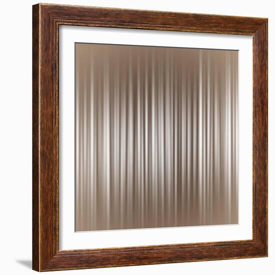 Vertical Strip Neutral Background Illustration-Elen33-Framed Art Print