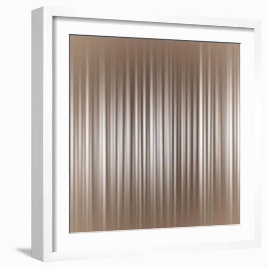 Vertical Strip Neutral Background Illustration-Elen33-Framed Art Print